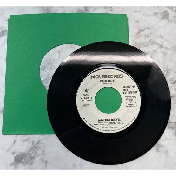 Martha Reeves Wild Night 45 R&B Soul Promo 1974 MCA 40274 VG+ - Picture 4 of 4